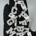 Silver Moissanite Letters