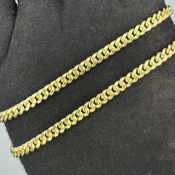 14K Miami Cuban Chain Hollow