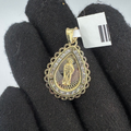 14K San Judas Teardrop Pendant