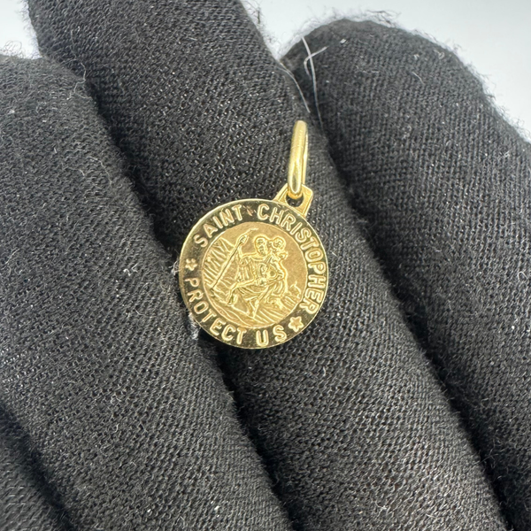 14K Saint Christopher Pendant