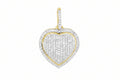 14K Yellow Gold Diamond Heart Pendant – 0.35 CTW
