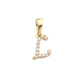 14K Yellow Gold Diamond Initial Pendant – 0.06 CTW