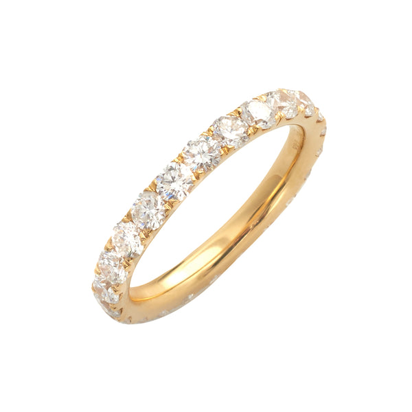 14K Yellow Gold Diamond Eternity Band – 2.10 CTW