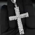 925 Silver Nugget Cross Pendant
