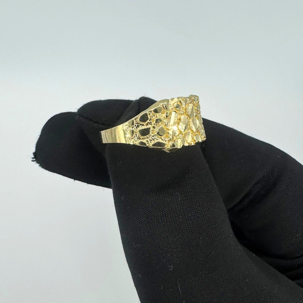10K Yellow Gold Nugget Ring