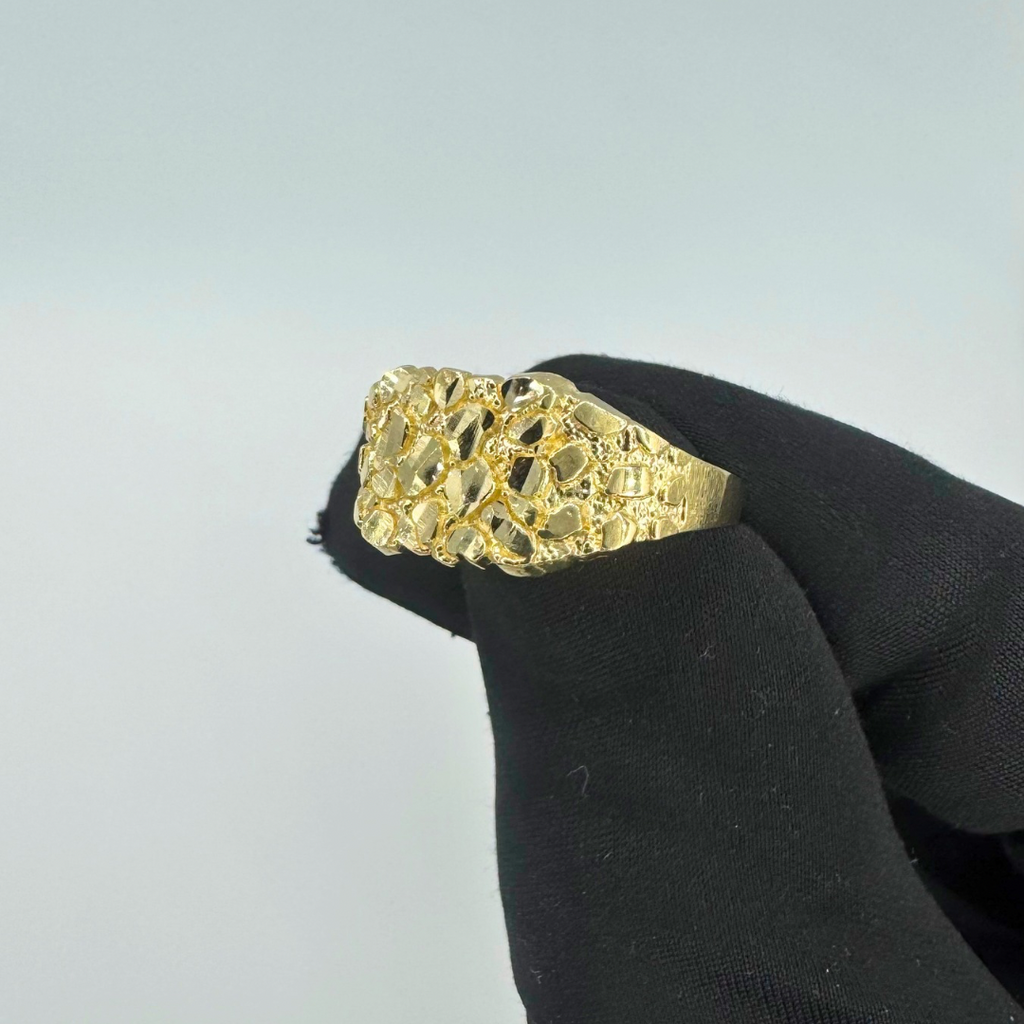 10K Yellow Gold Nugget Ring