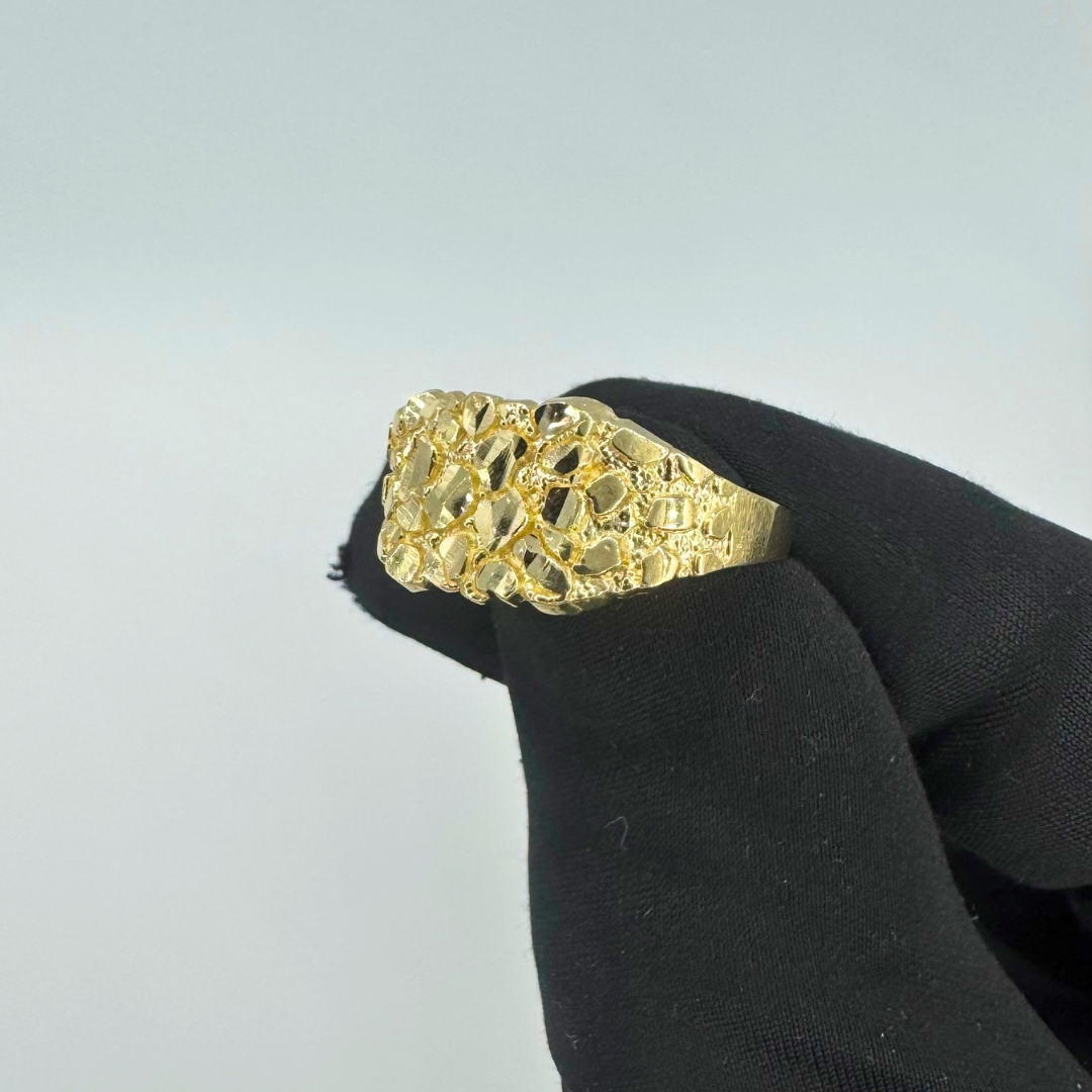 10K Yellow Gold Nugget Ring